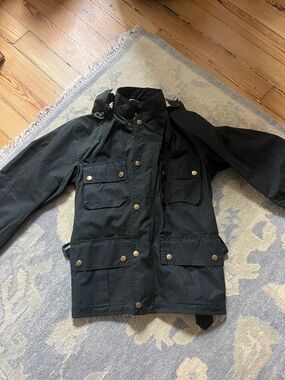 Barbour Jacket with Brass Hardware